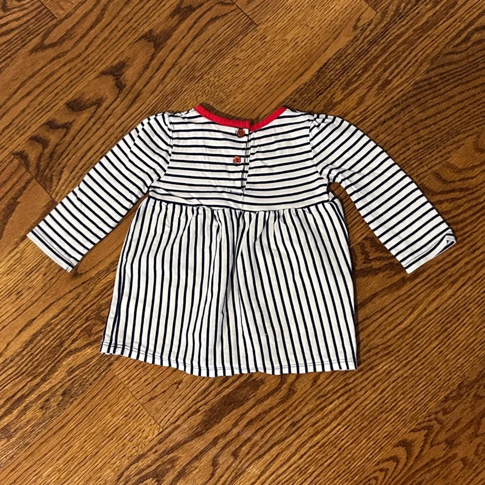Koala Kids | Love and Hearts Navy and White Striped Matching Set - Picture 3 of 7